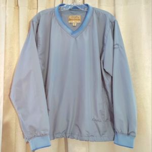 Cabela's Women's Outerwear Pullover Windcrest Windbreaker Gray and Blue Size L